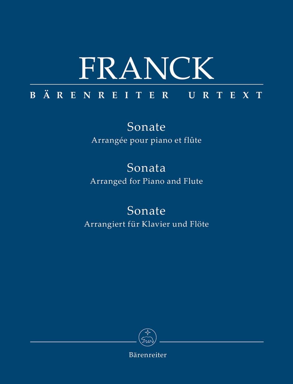 Sonate, Arrangiert Für Klavier und Flöte - Cessar Franck | Suono Flauti