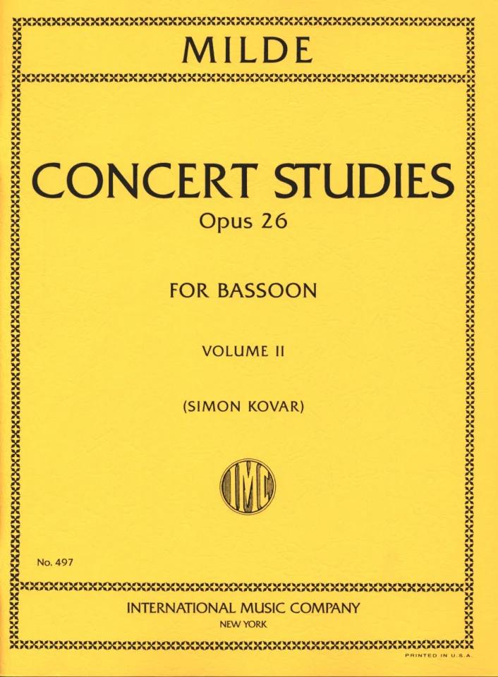 Studi Da Concerto (50) Op. 26 Vol. 2 (Kovar) - Ludwig Milde | Suono Flauti
