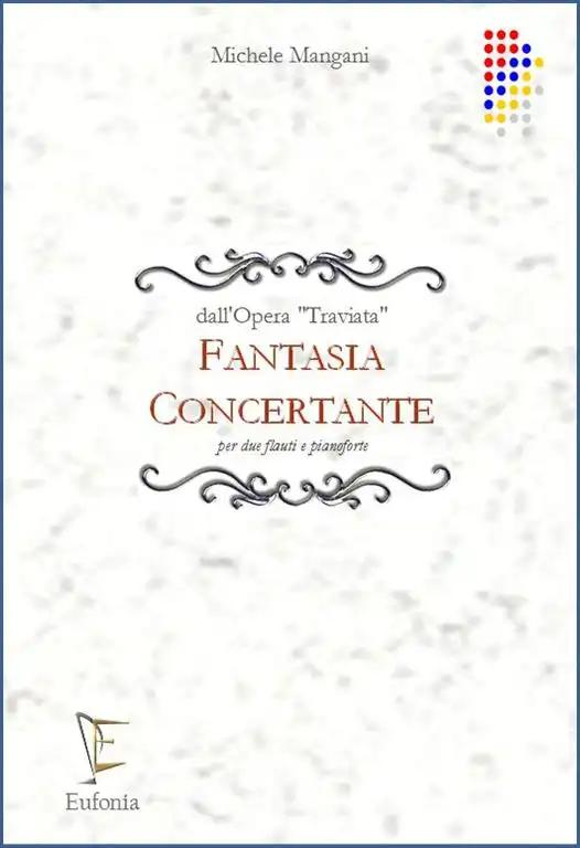 FANTASIA CONCERTANTE PER DUE FLAUTI E PIANOFORTE, MANGANI M. | Suono Flauti